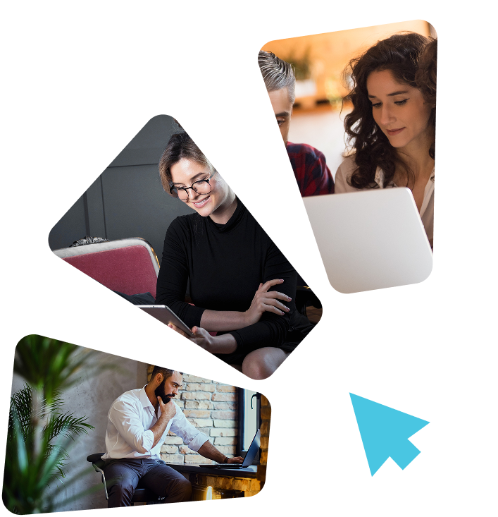 People collaborating on digital products