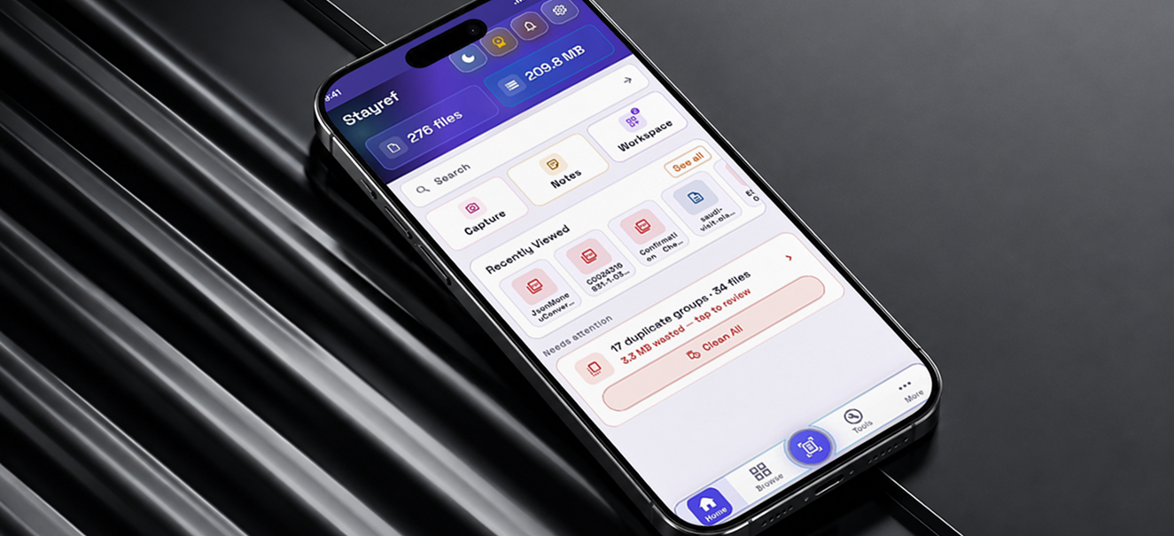 Stayref on a phone