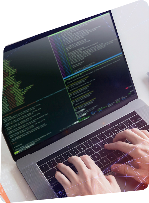 AI concept on a phone and laptop